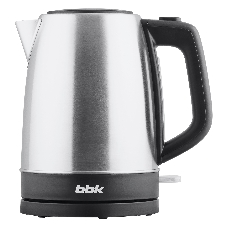 Чайник электрический BBK EK1764S черный/серебристый, 1.7 л, 2200 Вт, скрытый нагревательный элемент