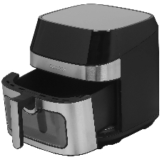 Аэрогриль Garlyn AG-1000 серебристый/черный, 2200 Вт, 8 л, сенсор, 10 программ