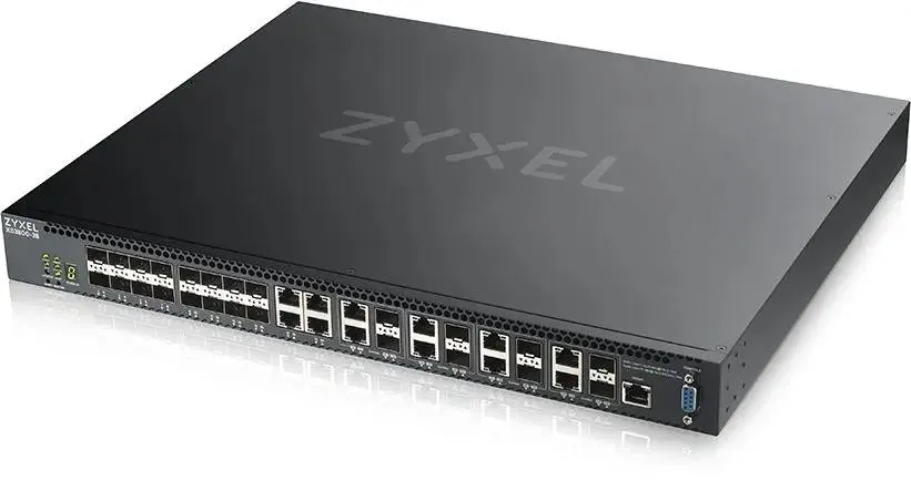 Коммутатор ZyXEL XS3800-28, 4×10 Гбит/с + 8×10 Гбит/с комбо + 16×SFP+, управляемый
