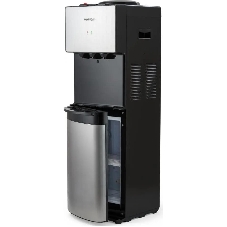 Кулер для воды Hotfrost V400BS, верхняя загрузка, нагрев 90 °С, охлаждение 10 °С, серебристый/черный