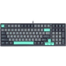 Клавиатура проводная A4Tech Fstyler FS300 механическая черный/серый USB for gamer LED (FS300 PANDA ROCK)