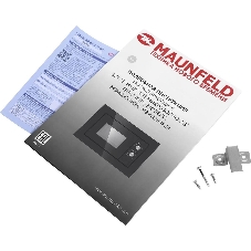 Встраиваемая микроволновая печь Maunfeld MBMO.20.1PGb черный, 20 л, 800 Вт, переключатели - поворотный механизм