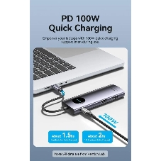 USB-концентратор Vention TQUHB, USB Type-C, USB 2.0/HDMI/RJ-45/SD/USB 3.0, USB Type-C