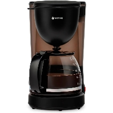 Кофеварка капельная Vitek Prive VT-8380 черный, исп. кофе - молотый, 1.25 л, 600 Вт