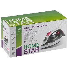 Утюг HomeStar HS-4012 серый/белый, 1800 Вт, 100 г/мин, 190 мл