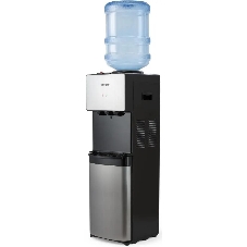 Кулер для воды Hotfrost V400BS, верхняя загрузка, нагрев 90 °С, охлаждение 10 °С, серебристый/черный