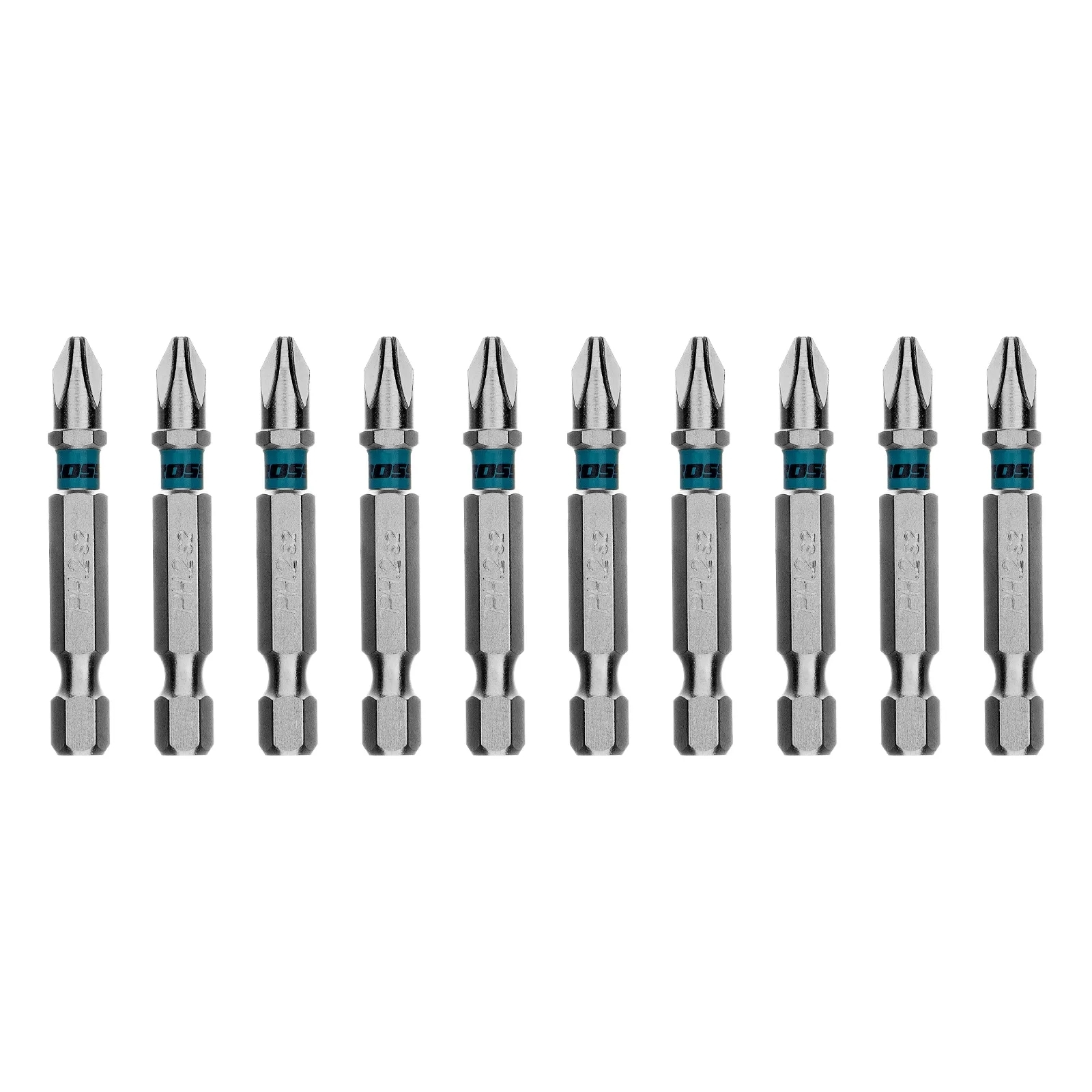 Бита Gross PH2х50мм, сталь S2, шестигр., 10 шт.