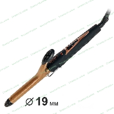 Щипцы для завивки волос DELTA LUX DL-0630 черный/бронзовый, 19 мм, 180 °C, 1 режим