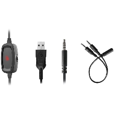 Гарнитура Bloody G573P чёрный, проводная, подсветка, совместимость с PS5, Xbox