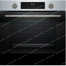Духовой шкаф электрический Bosch HJA737BR0 Serie 4, 60 см, 76 л,нержавеющая сталь, Auto Pilot 10, 3D Hotair,класс энергоэффективности А, 7 режимов, LCD-дисплей, галогенное освещение, самоочистка EcoClean,проволочные направляющие