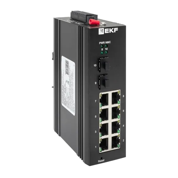 Коммутатор EKF TSX-ML2-2GX/SFP-8GT, 8×1 Гбит/с + 2×1 Гбит/с SFP, управляемый