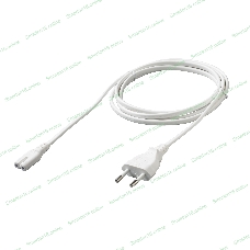 Кабель питания Cablexpert PC-184W-VDE-1.8М CEE 7/16-C7, 2x0.75мм2, 2.5А, VDE, 1.8м, белый, пакет