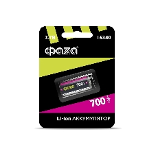 Аккумулятор 16340 3.7В Li-Ion 700 мАч без платы защиты BL-1 ФАZА 5039087