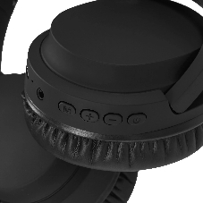 Беспроводные/проводные наушники Harper HB-707 черный, накладные, Bluetooth + проводной, складная конструкция, до 8 ч