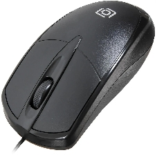 Мышь проводная Oklick 125M черный оптическая (1200dpi) USB (2but)