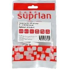 Коннектор Suprlan 10-0218-1, UTP cat.5e RJ45, с защитным колпачком, серый