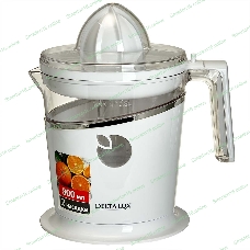 Соковыжималка DELTA LUX DE-2401 белый, цитрусовая, 40 Вт, 800 мл, механическое