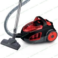 Пылесос Delta LUX DL-0846 черный/красный, 420/2400Вт, уборка сухая, пылесборник контейнер 2 л