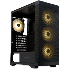 Компьютерный корпус HSPD M520, Mesh Mid Tower, черный, slide TG, 0.45 SPCC, 4x120мм ARGb ATX, mATX, mITX 160/330/184мм 2x2.5