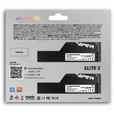 Оперативная память Patriot Viper Elite 5 Ultra, DDR5, 64GB (2x32GB), 6000 MHz, CL28, с радиатором, чёрный