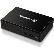 Кард-ридер Transcend RDF8/черный/SDXC,SDHC,microSDXC,microSDHC,CompactFlash,CompactFlash/USB 3.0/пластик