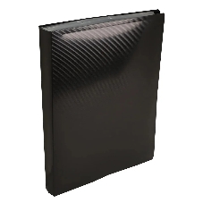 Папка с 100 прозрачными вкладками Бюрократ DeLuxe DLVBOX100BLCK A4, пластик, 0.7мм, черный в коробе