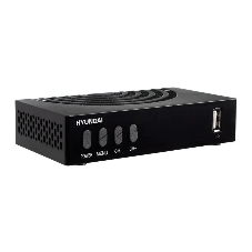 Приставка для цифрового ТВ Hyundai H-DVB440 черный, DVB-T2, DVB-T, DVB-C, HDMI, USB 2.0 x2