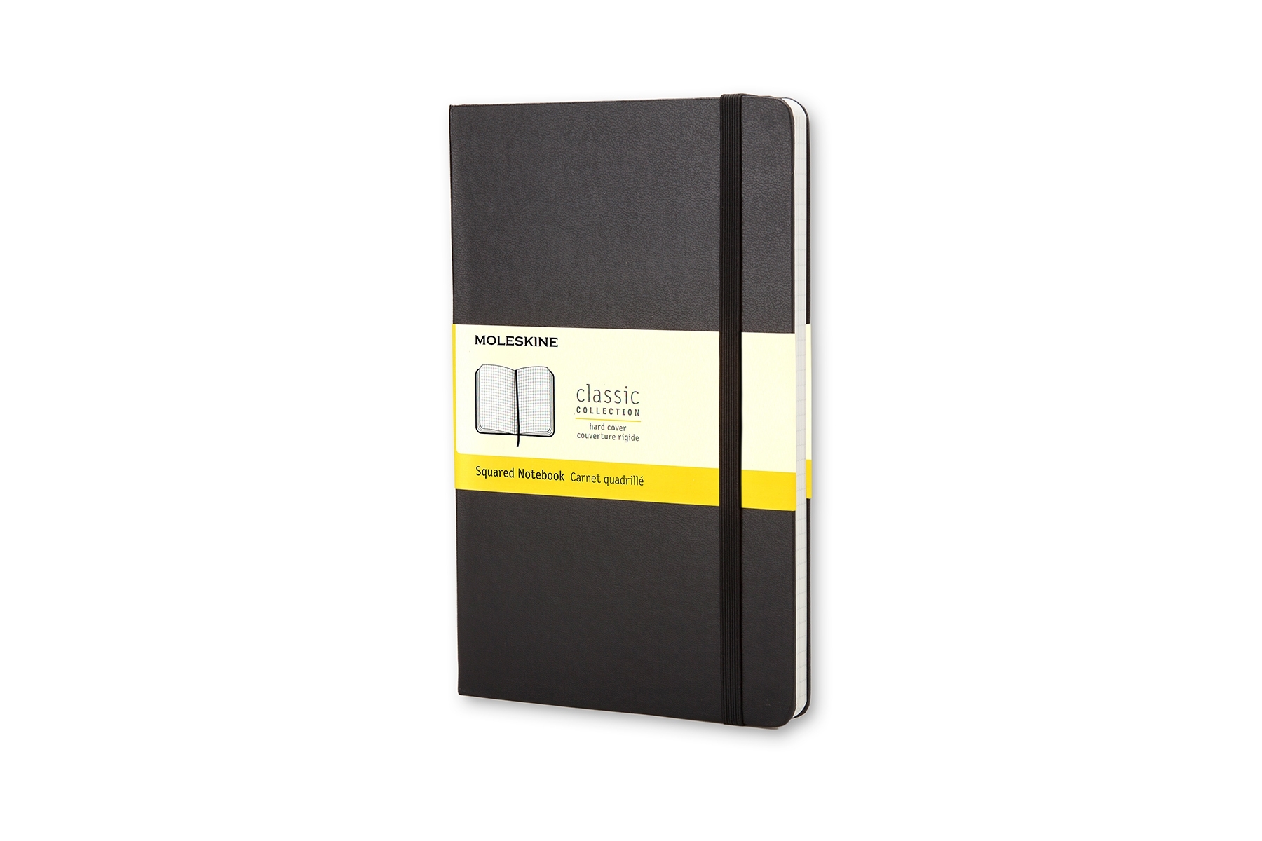 Блокнот Moleskine CLASSIC QP061 Large 130х210 мм, 240 страниц, клетка, твердая обложка, черный