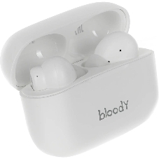 Наушники TWS A4Tech Bloody M30 белый, внутриканальные, Bluetooth, до 22 ч