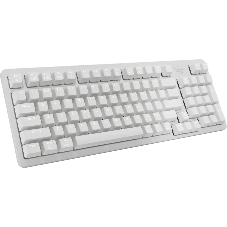 Клавиатура Logitech K868 гибридная, USB Type-A, Bluetooth, радиоканал, белый