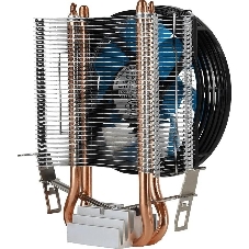 Кулер для процессора AeroCool/Formula Verkho 2 серебристый, 90 мм, алюминий/медь, 2000 об/мин, 25 дБ, 4 pin, 110 Вт, 125 мм