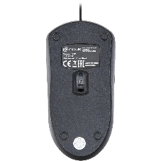 Мышь проводная Oklick 125M черный оптическая (1200dpi) USB (2but)