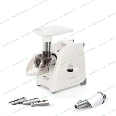 Мясорубка электрическая Аксион М35.04 белый, 1500 Вт, 1.7 кг/мин, реверс, защита от перегрузки, насадки - 4