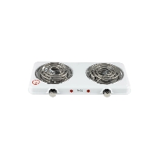 Плита настольная электрическая Homestar HS-1109 белый, 2 кВт, ТЭН, конфорки - 2, эмаль, поворотные переключатели