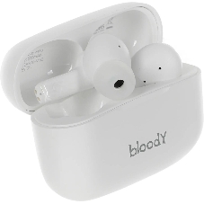 Наушники TWS A4Tech Bloody M30 белый, внутриканальные, Bluetooth, до 22 ч