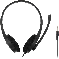 Гарнитура Oklick HS-M600 чёрный, проводная, 3.5 мм