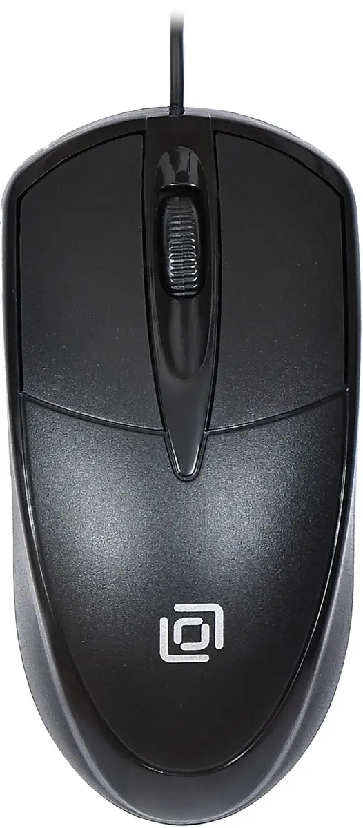 Мышь проводная Oklick 125M черный оптическая (1200dpi) USB (2but)