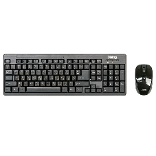 Комплект клавиатура+мышь Dialog KMROP-4010U беспроводной, USB, 1600 DPI, чёрный