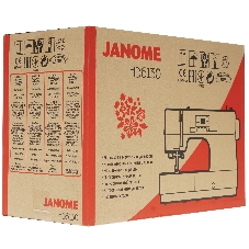 Швейная машина Janome HD6130 белый/зеленый, компьютеризированная, горизонтальный, 30 операций, автоматическая петля