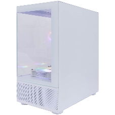Компьютерный корпус 1STPLAYER MIKU Mi2-A белый, mATX, 3x120мм LED fans