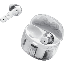 Наушники TWS JBL Tune Flex 2 призрачно-белый, вкладыши/внутриканальные (трансформер), Bluetooth, адаптивное шумоподавление