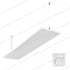 Комплект обогреватель инфракрасный Ballu BIH-GSW-0.8 + BMT-1 белый, 800 Вт, 16 м2, термостат