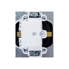 Механизм розетки 1-м СП AtlasDesign Aqua 16А IP44 с заземл. защ. шторки с прозрачной крышкой карбон SchE ATN441046