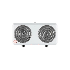 Плита настольная электрическая Homestar HS-1109 белый, 2 кВт, ТЭН, конфорки - 2, эмаль, поворотные переключатели