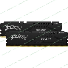 Оперативная память Kingston Fury Beast, DDR5, 32GB (2x16GB), 5600MHz, CL36, DIMM, с радиаторами, черный