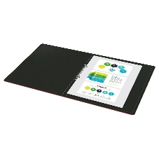 Папка на 2-х кольцах Бюрократ DeLuxe DL0740/2RED A4 пластик 0.7мм кор.32мм красный