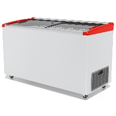 Морозильный ларь FROSTOR GELLAR FG 500 E, белый/красный, 450л, 5 корзин