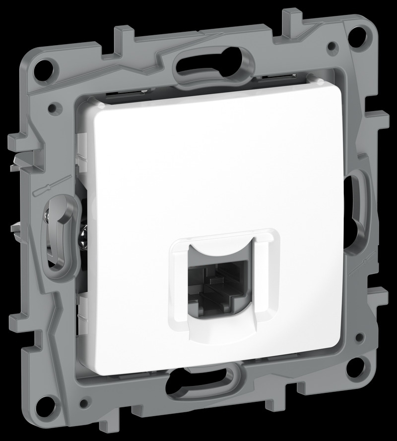 IEKETIKA Розетка компьютерная RJ45 категория 5Е UTP 6722411 белый