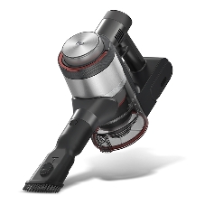 Пылесос вертикальный BQ VCA1005W Aqua Pro PREMIUM серый, питание от аккумулятора, 220 Вт, уборка сухая/влажная, пылесборник 0.5 л