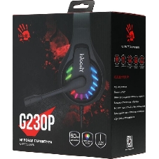 Гарнитура Bloody G230P чёрный, проводная, USB, подсветка